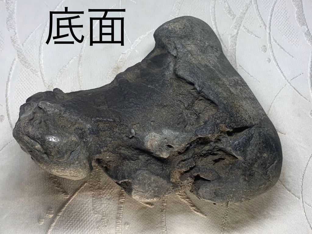 信濃美術石博物館】水石 盆栽 佐治川石 『白川郷』ウブ 横18.5×高8.5