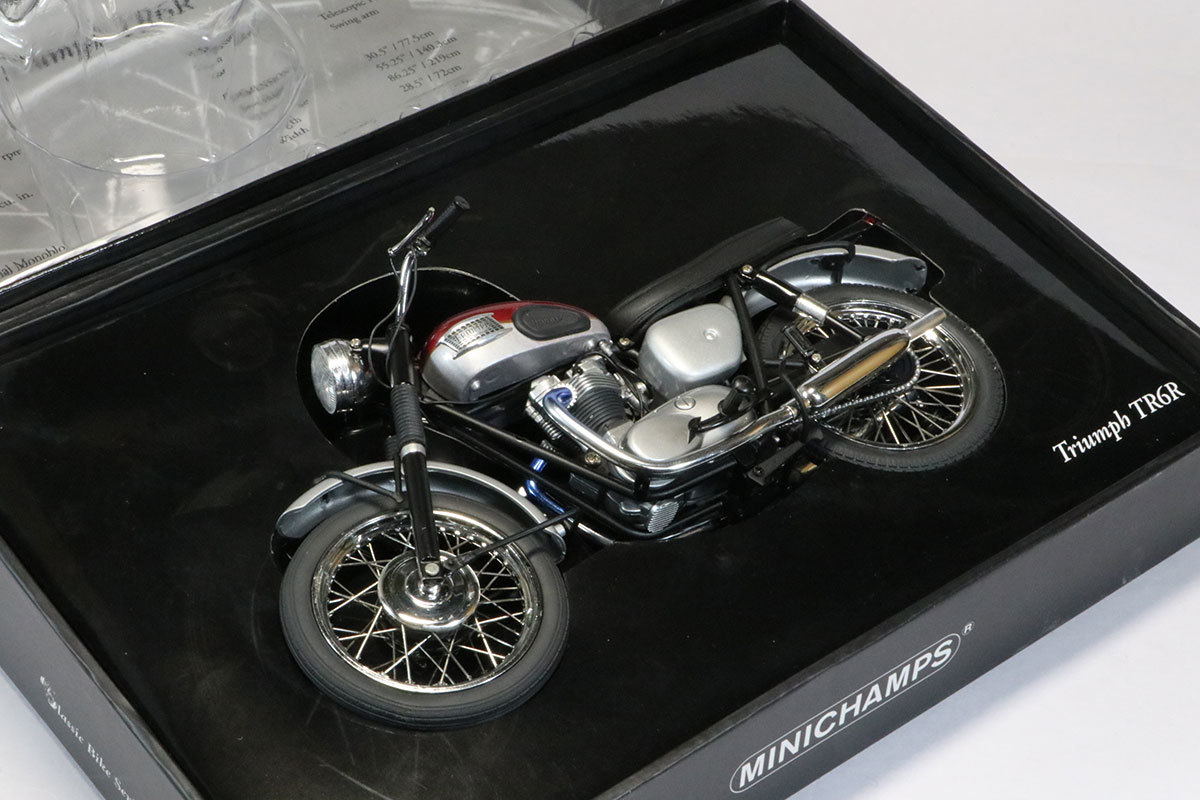 爆買い，セール 122133550 ミニチャンプス 1/12 トライアンフ TR6R 1961 シルバー/レッド PMA(オートバイ)｜売買されたオークション情報、yahooの商品情報をアーカイブ公開 - オークファン オートバイ