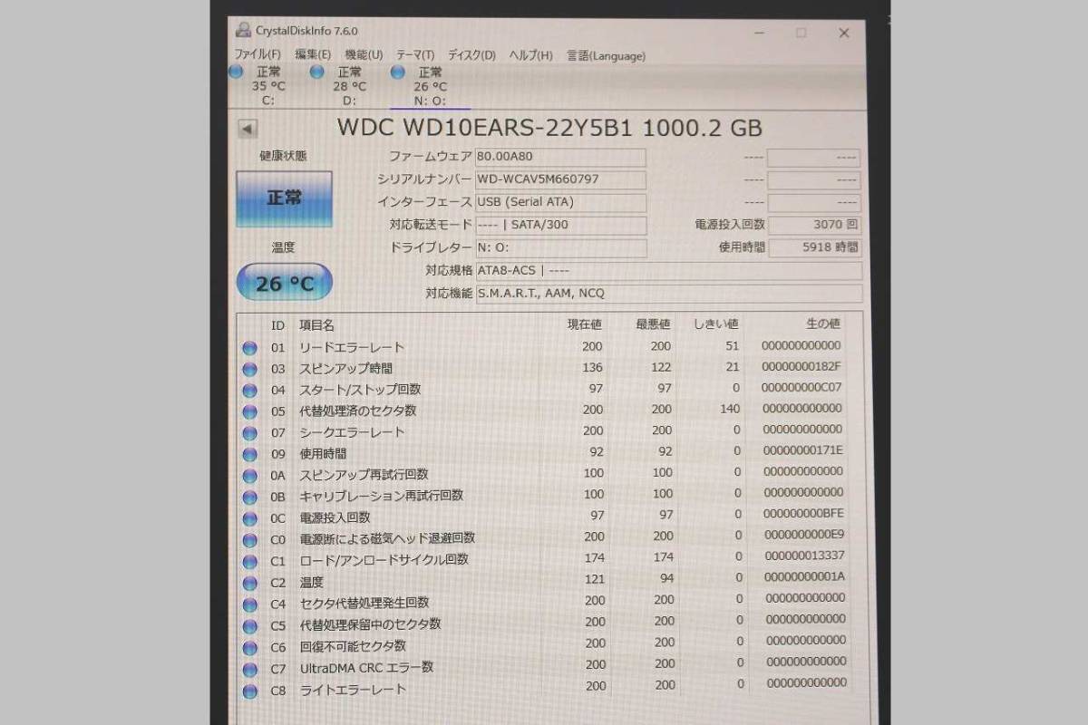 3.5インチHDD 1TB 5点セット 正常 フォーマット済み hdd 1tb hdd(3.5