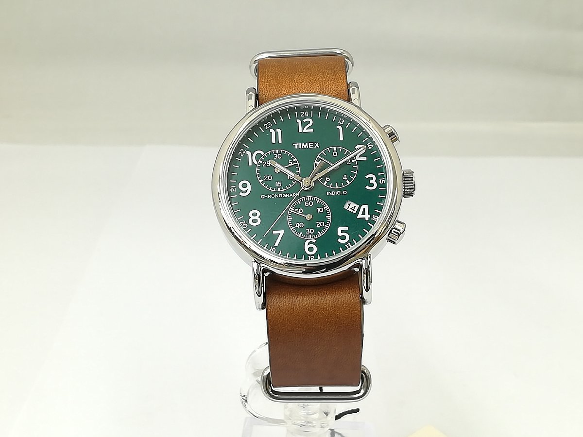 腕時計】TIMEX タイメックス TW2P97400 ウィークエンダー グリーン文字 