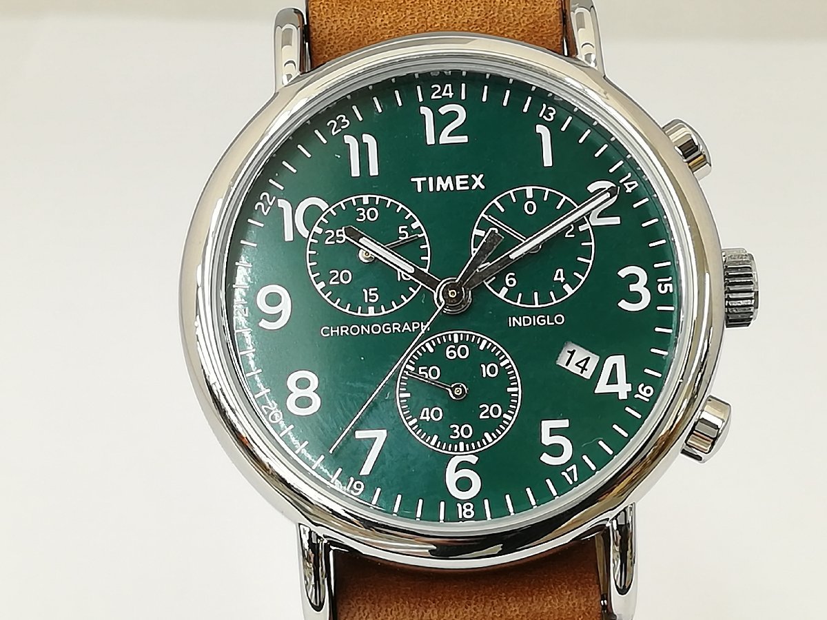 腕時計】TIMEX タイメックス TW2P97400 ウィークエンダー グリーン文字 