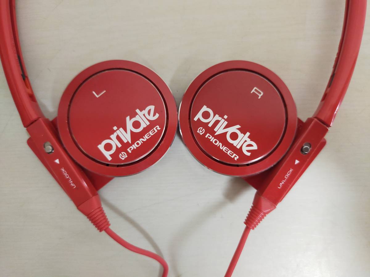 ヘッドホン Pioneer SE-S6BN(R) RED 赤 パイオニアヘッドホン ヘッドホン Pioneer SE-S6BN R RED