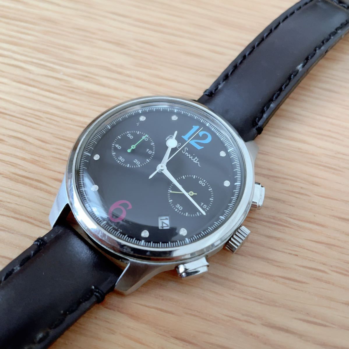 ブルガリ クアドラード BVLGARI 黒文字盤 1円 QZ 腕時計 SQ22SS