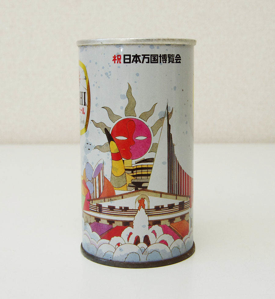 稀少 当時物 1970年 祝 日本万国博覧会 アサヒビール 350ml 空き缶