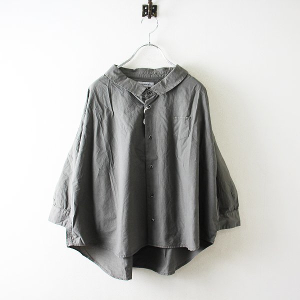 ORDINARY FITS オーディナリーフィッツ OF-S027 BARBER SHIRT バーバーシャツ 0/グレー ワイド【2400013013048】