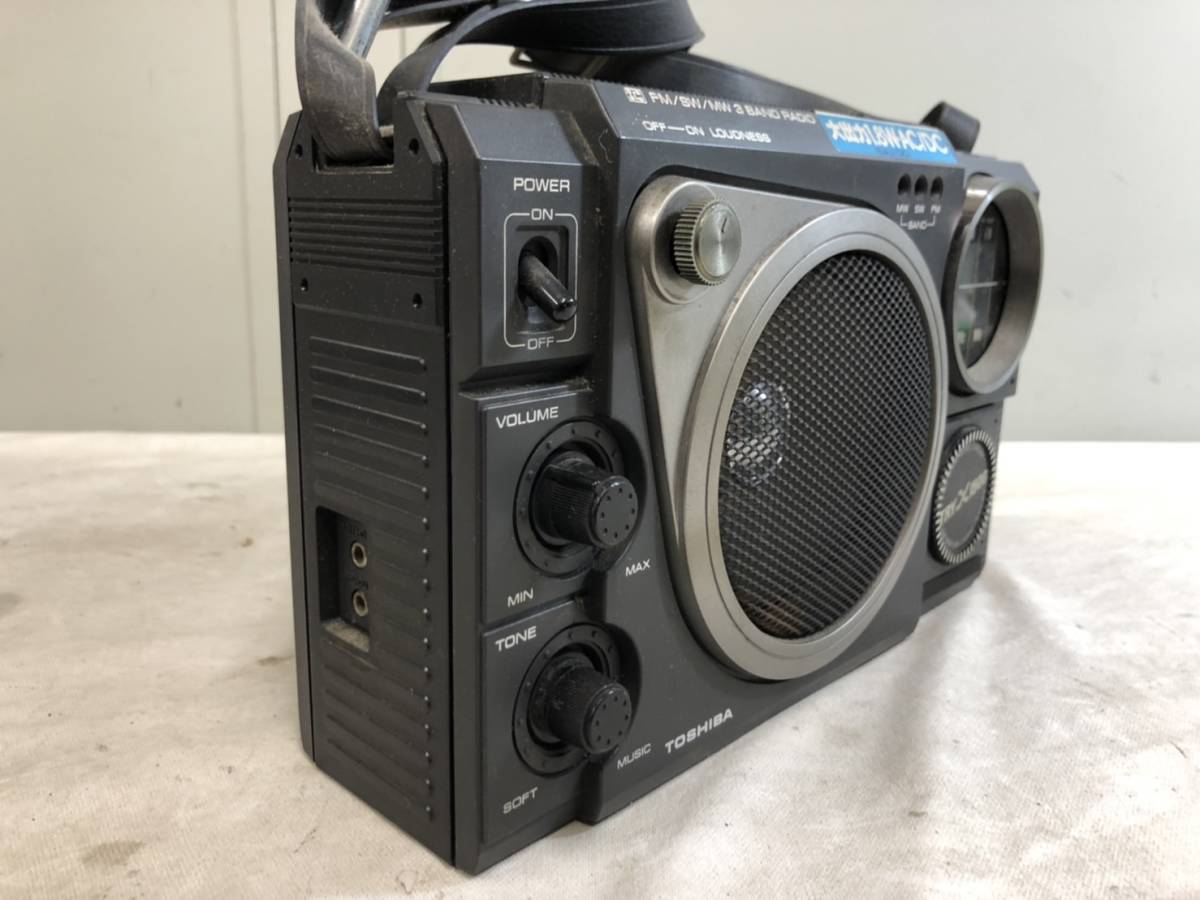 245）TOSHIBA 東芝 TRYX1500 RP-1500F ICラジオ FM/SW/MW 3バンド 昭和