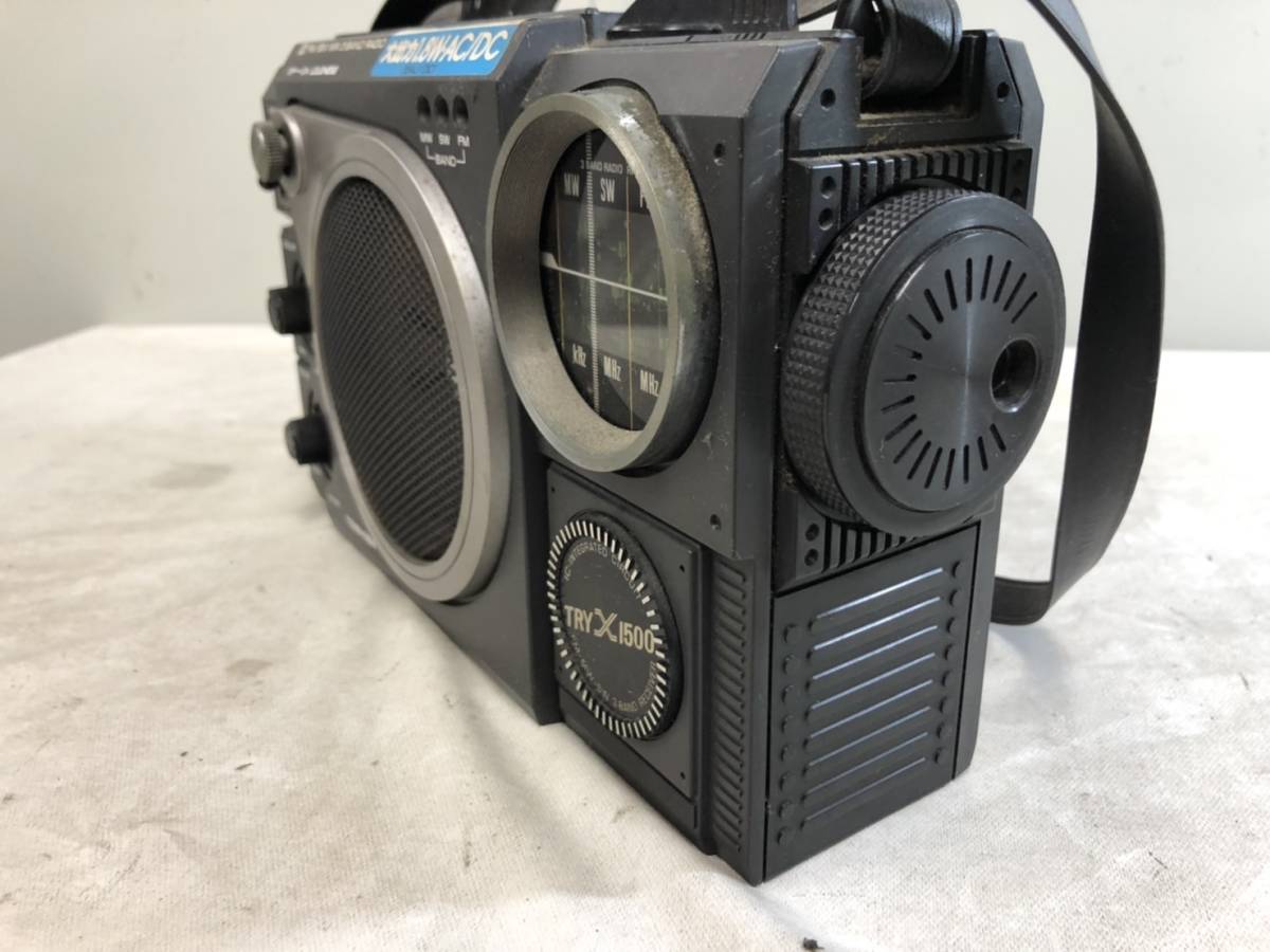 245）TOSHIBA 東芝 TRYX1500 RP-1500F ICラジオ FM/SW/MW 3バンド 昭和
