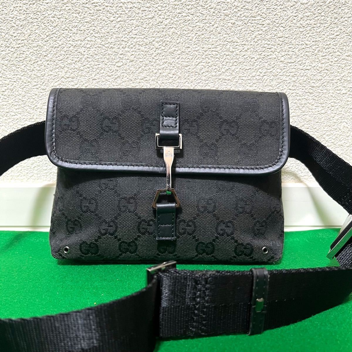 1円《未使用に近い》GUCCI グッチ ウエストポーチ ショルダーバック 