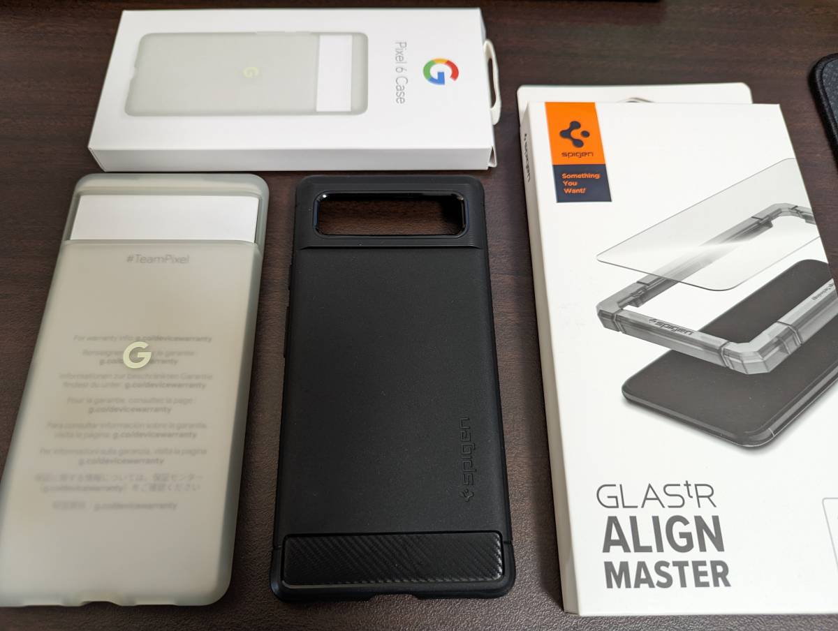 Google Pixel 6 用 セット 『Google 純正ケース』『Spigen ラギッド  