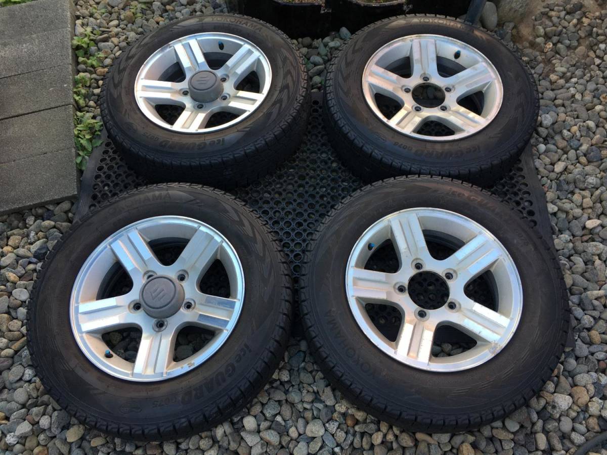バリ溝 175/80R16 ice GUARD SUV G075 純正アルミホイール 4本 