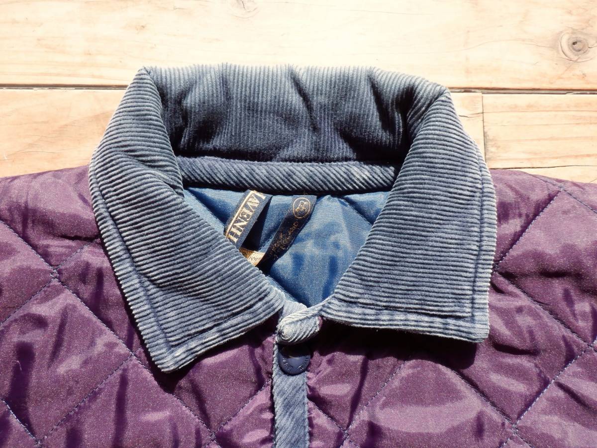 イングランド製ラベンハム LAVENHAM キルティングジャケット パープル 