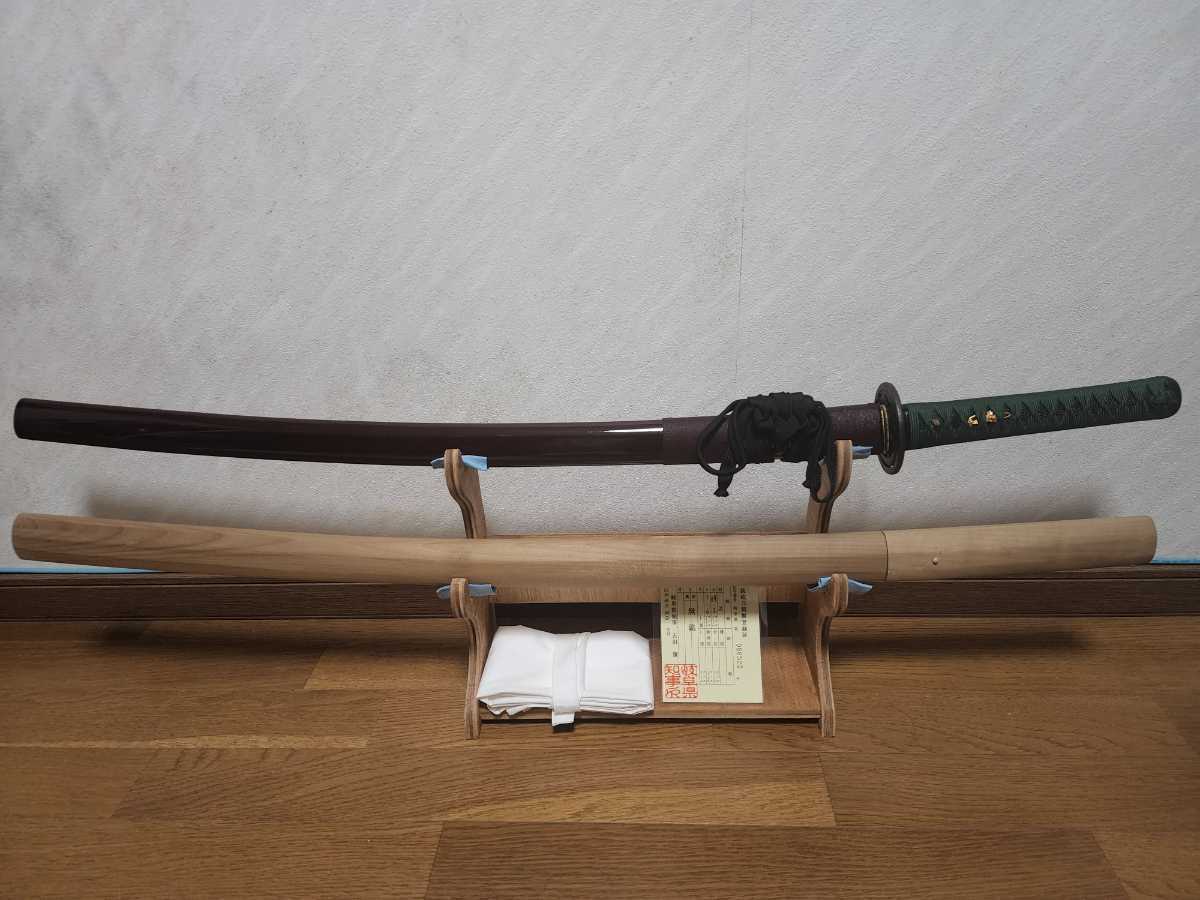 刀 日本刀 - 白鞘 無銘 刀剣小町 (Katana, 伝 防長古美堂防長古美堂 真剣 白鞘入 黒変塗鞘脇差拵 寸延短刀 タナゴ腹茎 妖刀村正 無銘(法華)
