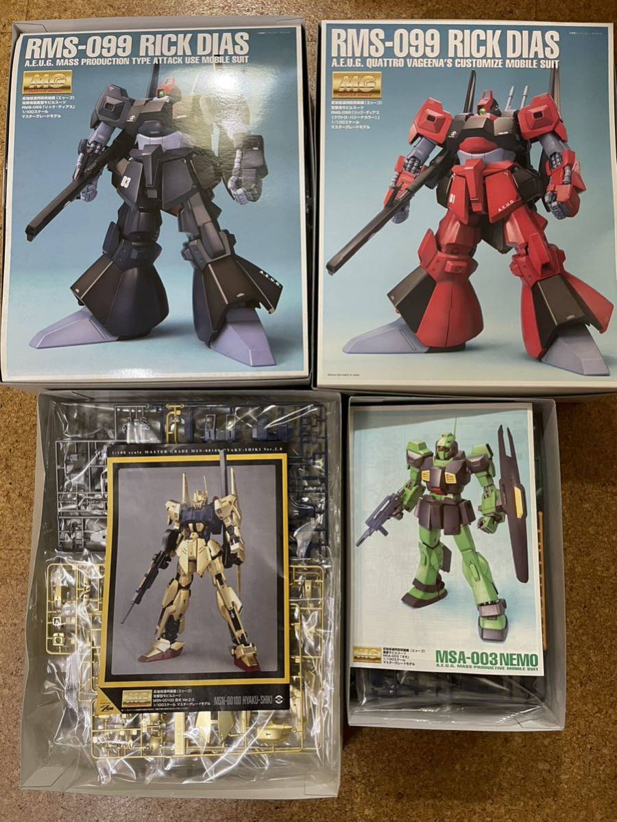 未組立 MG リックディアス クワトロ機 アポリー機 百式 ネモ (機動戦士 