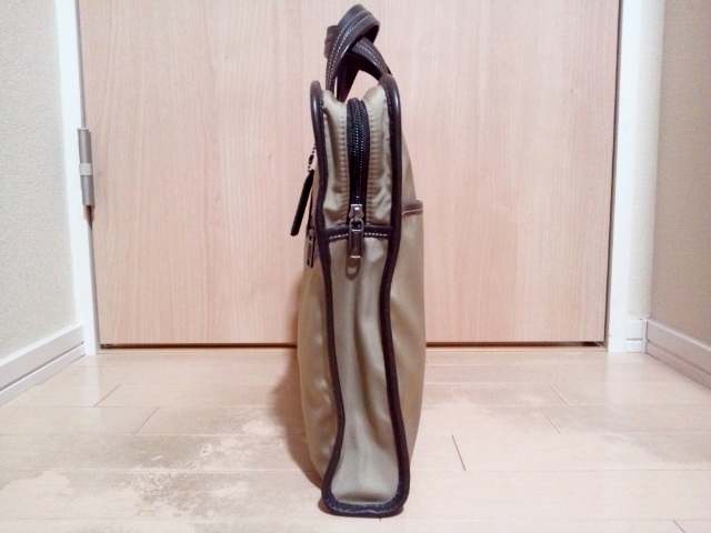 COACH コーチ ブリーフケース F70373 茶色 ベージュ ダークブラウン 高