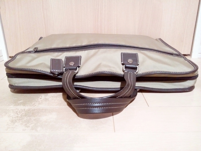 COACH コーチ ブリーフケース F70373 茶色 ベージュ ダークブラウン 高