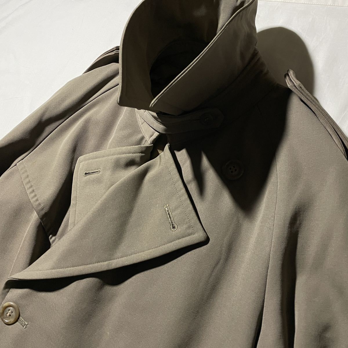 70s-80s VAN JACKET トレンチコート ウールギャバジン ヴィンテージ 