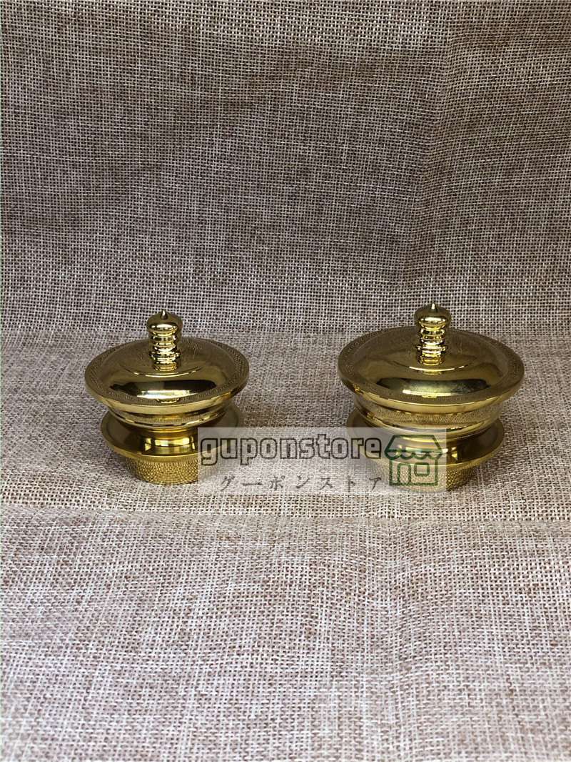新入荷 洒水器、塗香器二器セット 佳品 密教法具 真鍮製 | PIOUSTEC.COM