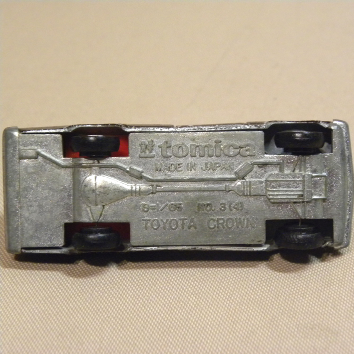 1970年代 当時物 トミカ 黒箱 日本製 1Aホイール No.4 トヨタ クラウン
