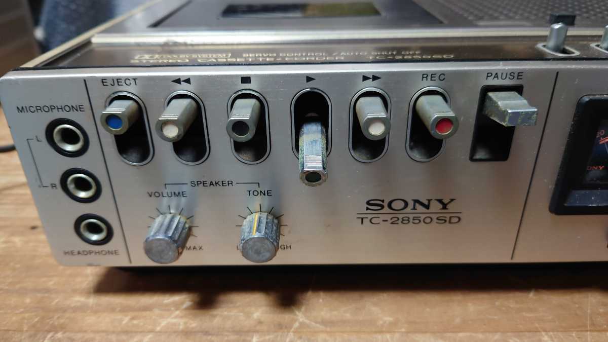 SONY TC-2850SD カセットデッキ 不動 現状品 SONY TC-2850SD カセット
