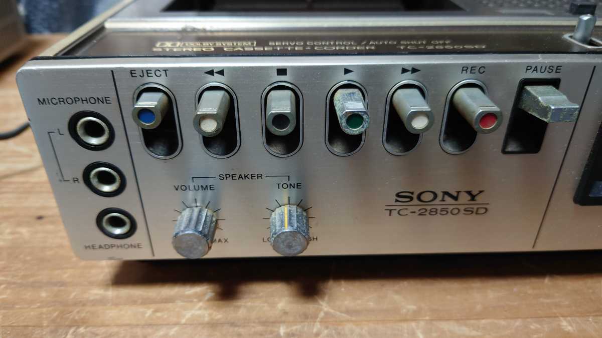 SONY TC-2850SD カセットデッキ 不動 現状品 SONY TC-2850SD カセット