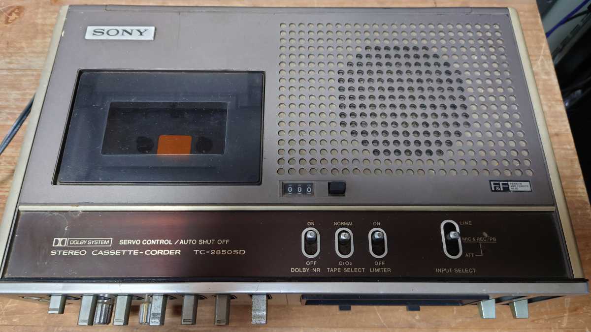 SONY TC-2850SD カセットデッキ 不動 現状品 SONY TC-2850SD カセット