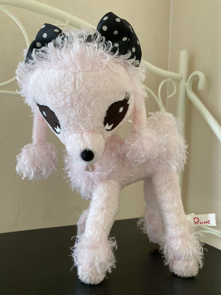 内藤ルネ　ドリー　ぬいぐるみ　プードル　ピンク　RUNE　セキグチ　昭和レトロ 内藤ルネ ドリー ぬいぐるみ プードル ピンク RUNE セキグチ 昭和