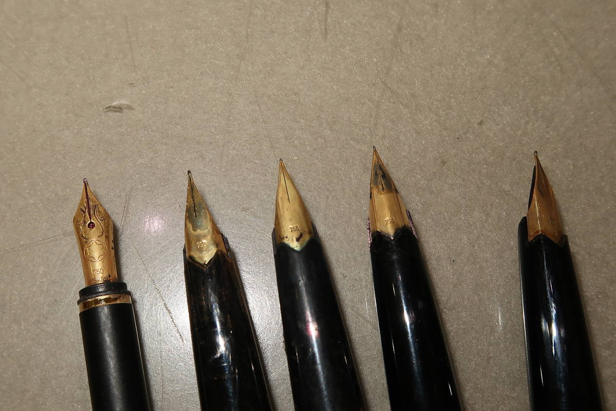 □□1円～ MONTBLANC モンブラン ペン先：K18/750 万年筆 いろいろ