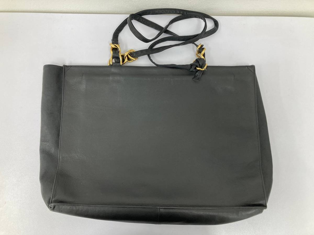 1円〜】CHANEL シャネル ラムスキン トートバッグ ココマーク 