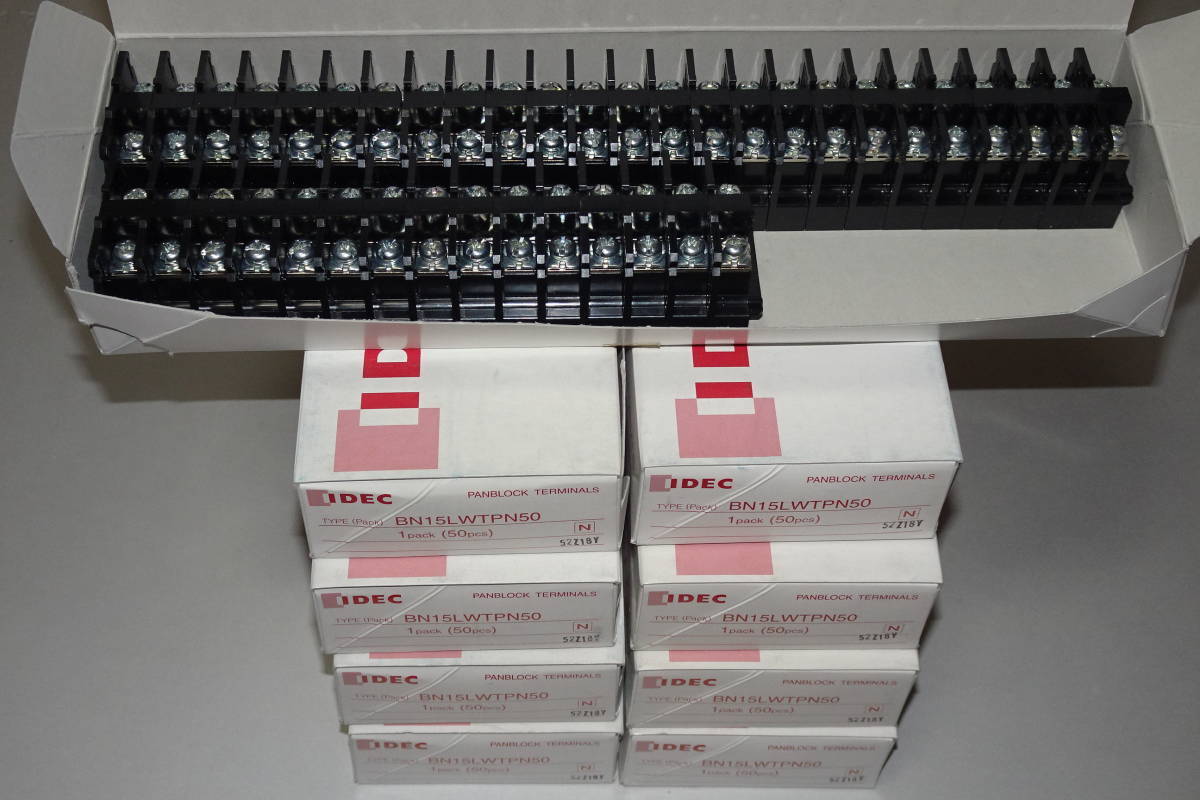 IDEC BN15LWTPN50 レール式端子台　端数＆旧型＆側板混在 | BN-W・BNH-Wシリーズターミナルブロック IDEC BNH15MWTPN50 JAPAN MISUMI(ミスミ)