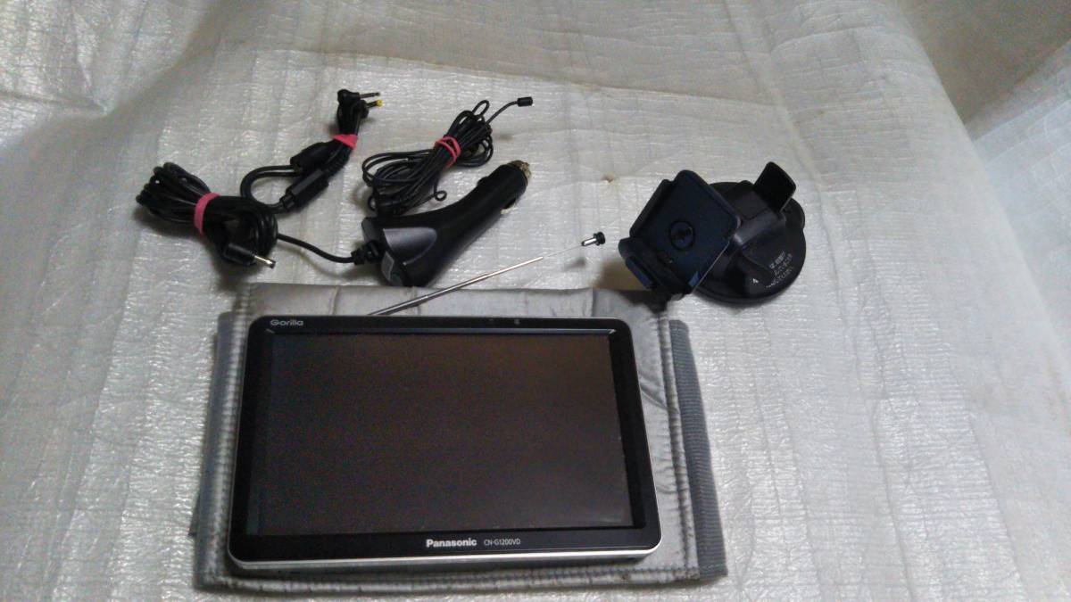 【大得価，安い】 Panasonic /7V型 VICS WIDE対応 ワンセグ内蔵 カメラ入力対応 ポータブルナビ CN-G1200VD 2019年製(メモリーナビ)｜売買されたオークション情報、yahooの商品情報をアーカイブ公開 - オークファン メモリーナビ