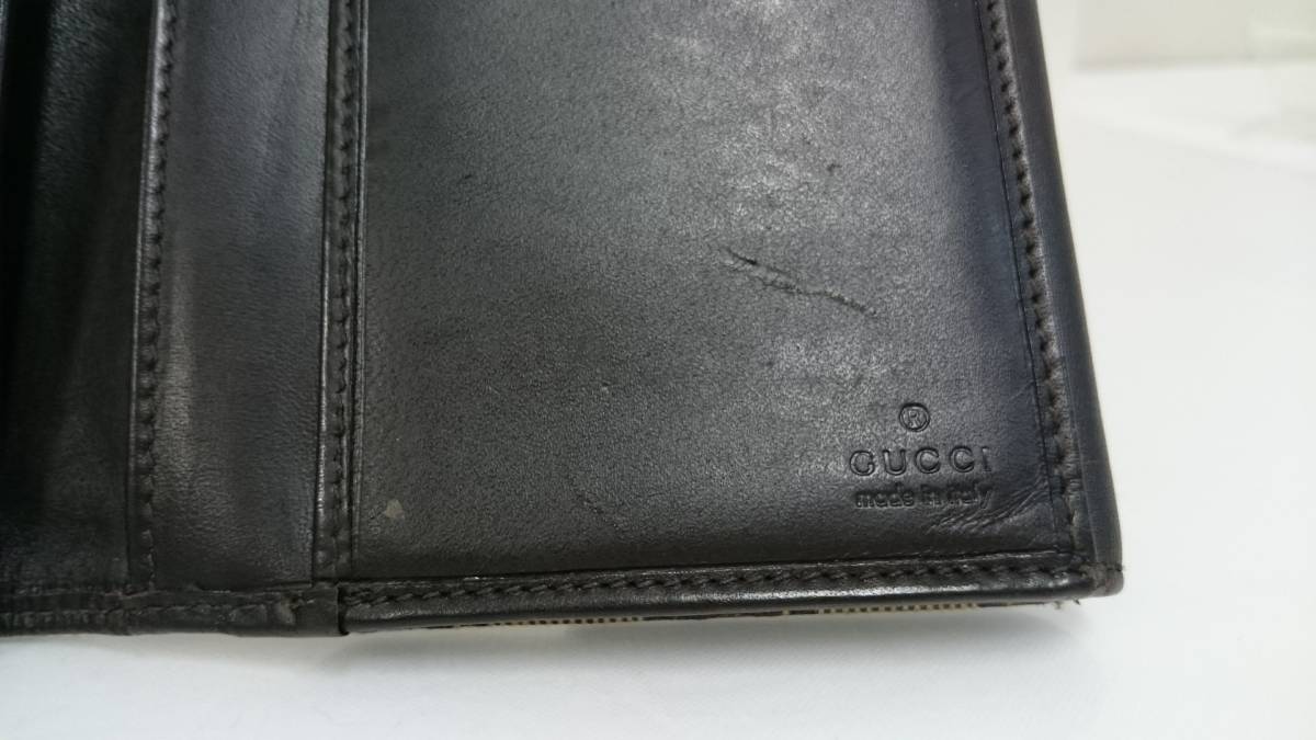 GUCCI グッチ ジャッキー GGキャンバス シェリーライン 二つ折り長財布 