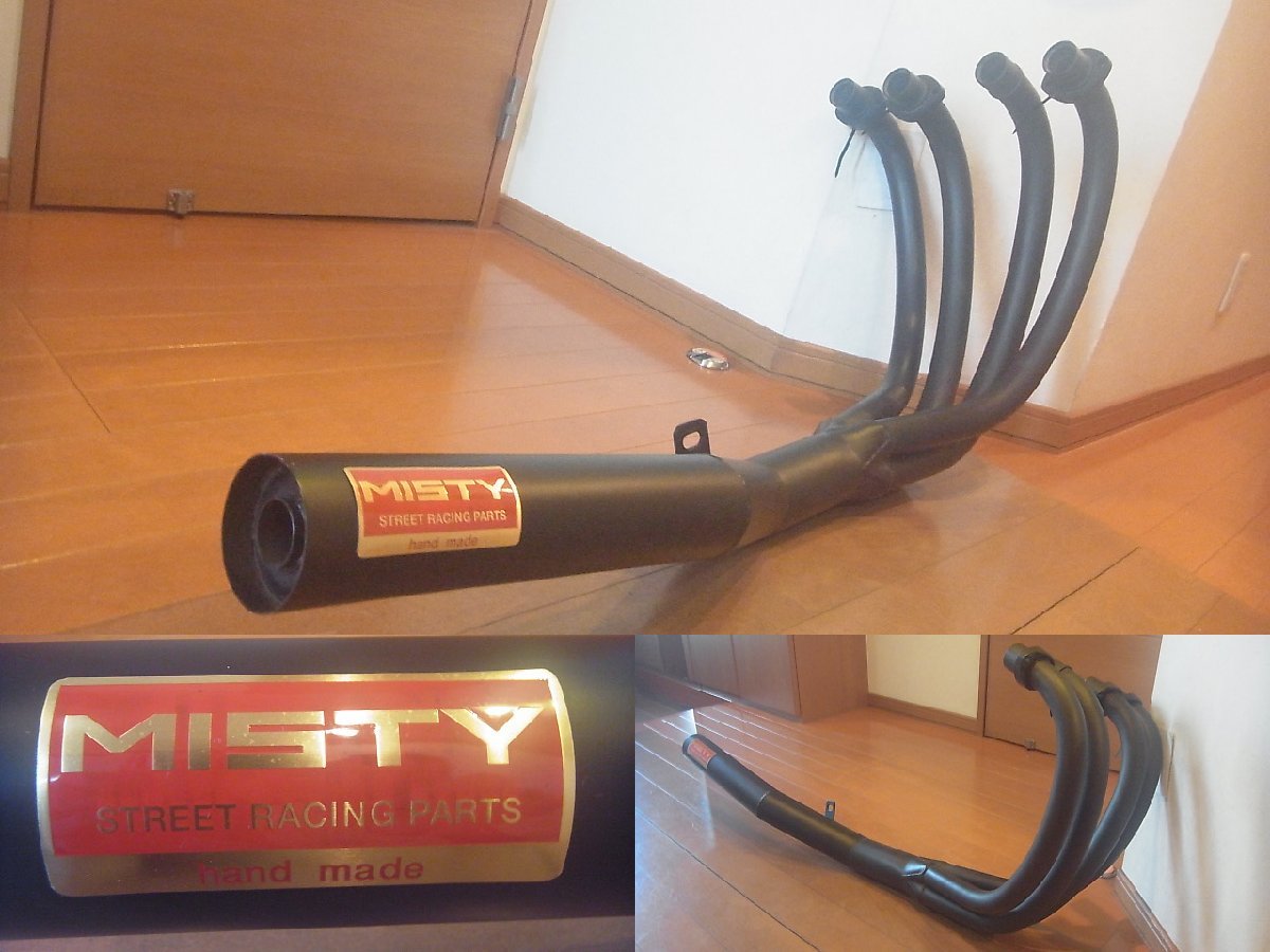 ゼファー750 マフラー ショート管 手曲げ 中古美品 ▽ ゼファー750 △ MISTY のショート管です！ミスティ管 ○ 手曲げ