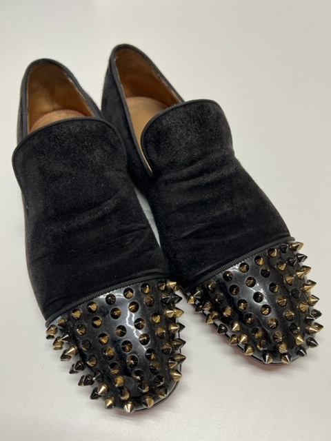 中古 Christian Louboutin クリスチャンルブタン メンズ 黒スエード 