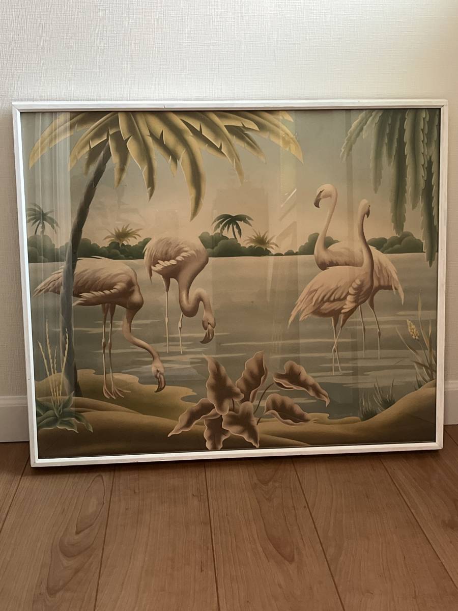 TURNER フラミンゴ　1950年代　ターナー　ミッドセンチュリー 50's ターナー フラミンゴ 額絵 ヴィンテージ ビンテージ ミッド