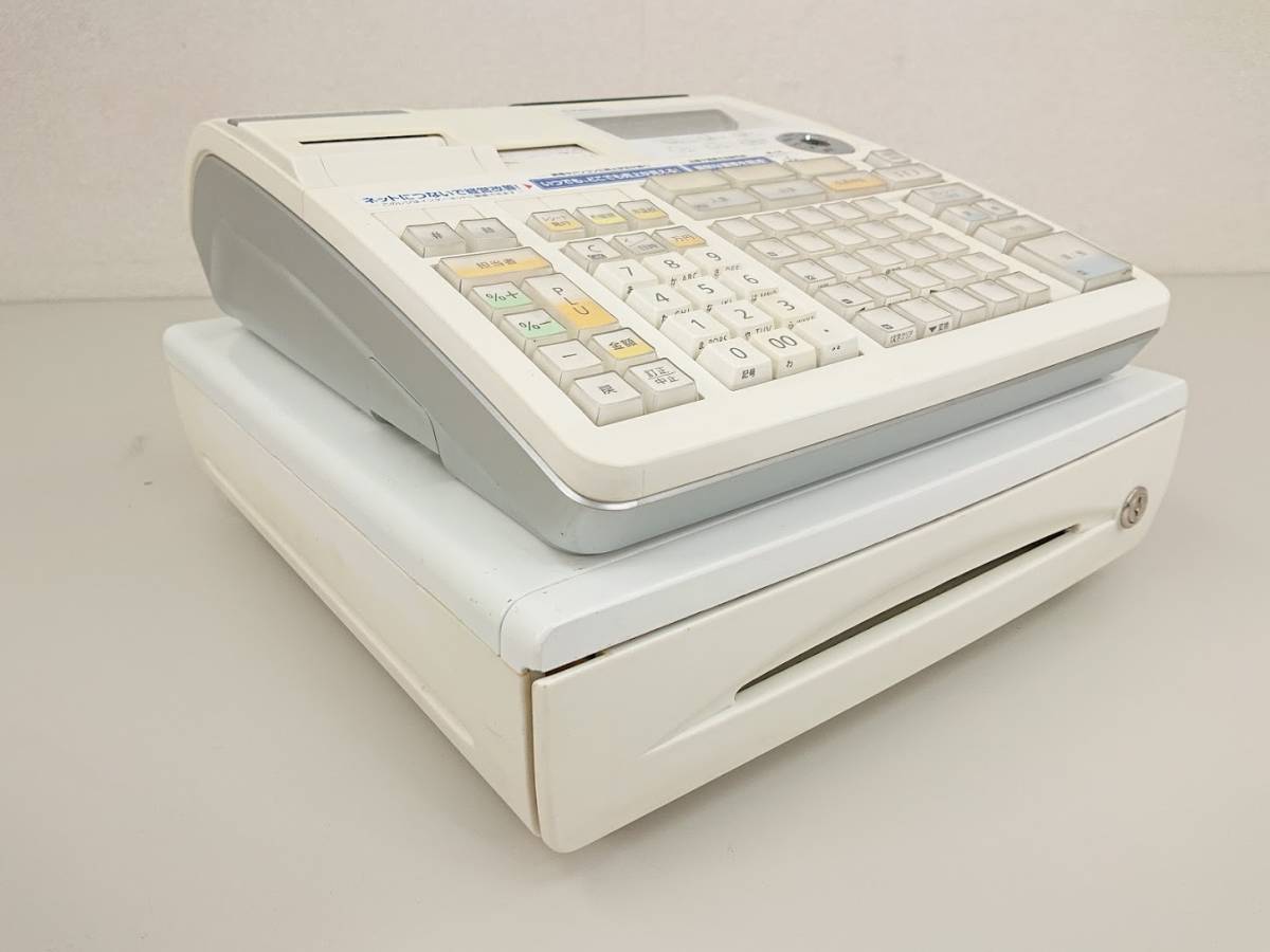 CASIO カシオ 電子レジスター TE-2600 印字確認済 鍵付 【管理B2
