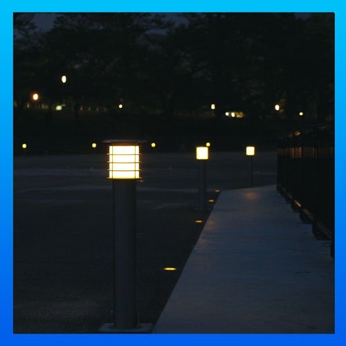 中古品　システック ソーラーポールライト 60cmタイプ LED：電球色 OS008