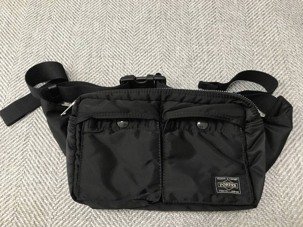  新モデル PORTER ポーター タンカー ウエストバッグ 黒 ブラック TANKER WAIST BAG(ウエストバッグ)｜売買されたオークション情報、yahooの商品情報をアーカイブ公開 - オークファン かばん、バッグ