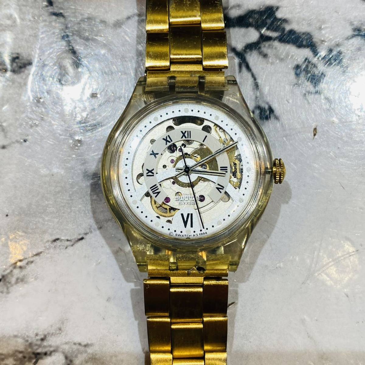 1円スタートSEIKO セイコー 8420-5190 クレドール 14Kベゼル SS