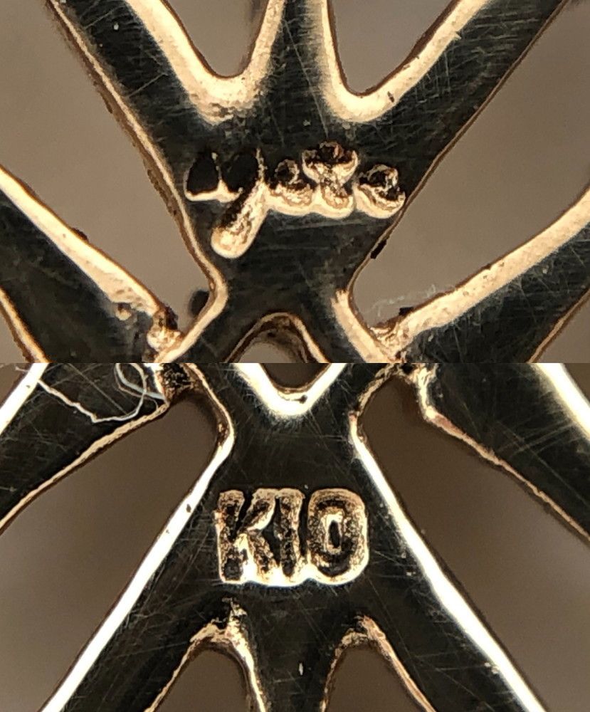 美品】agete K10 トップ ダイヤ アガット◇3101/西伊場店 - シルバー