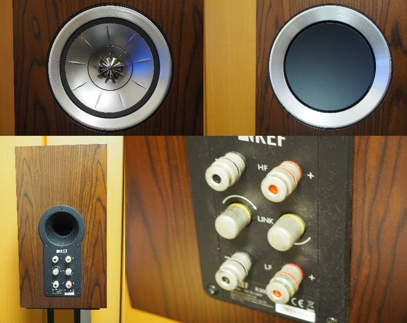 KEF R300 3WAY ブックシェルフ型スピーカー ウォールナット ペア