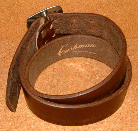 新品 CUSHMAN クッシュマン 肉厚 サドルレザー 牛革製 ビンテージ加工