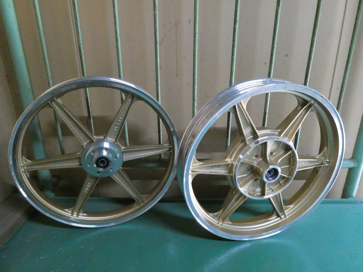 GS400 キャストホイール 金6 ロゴ有/社外 中古FR18インチ GS400L