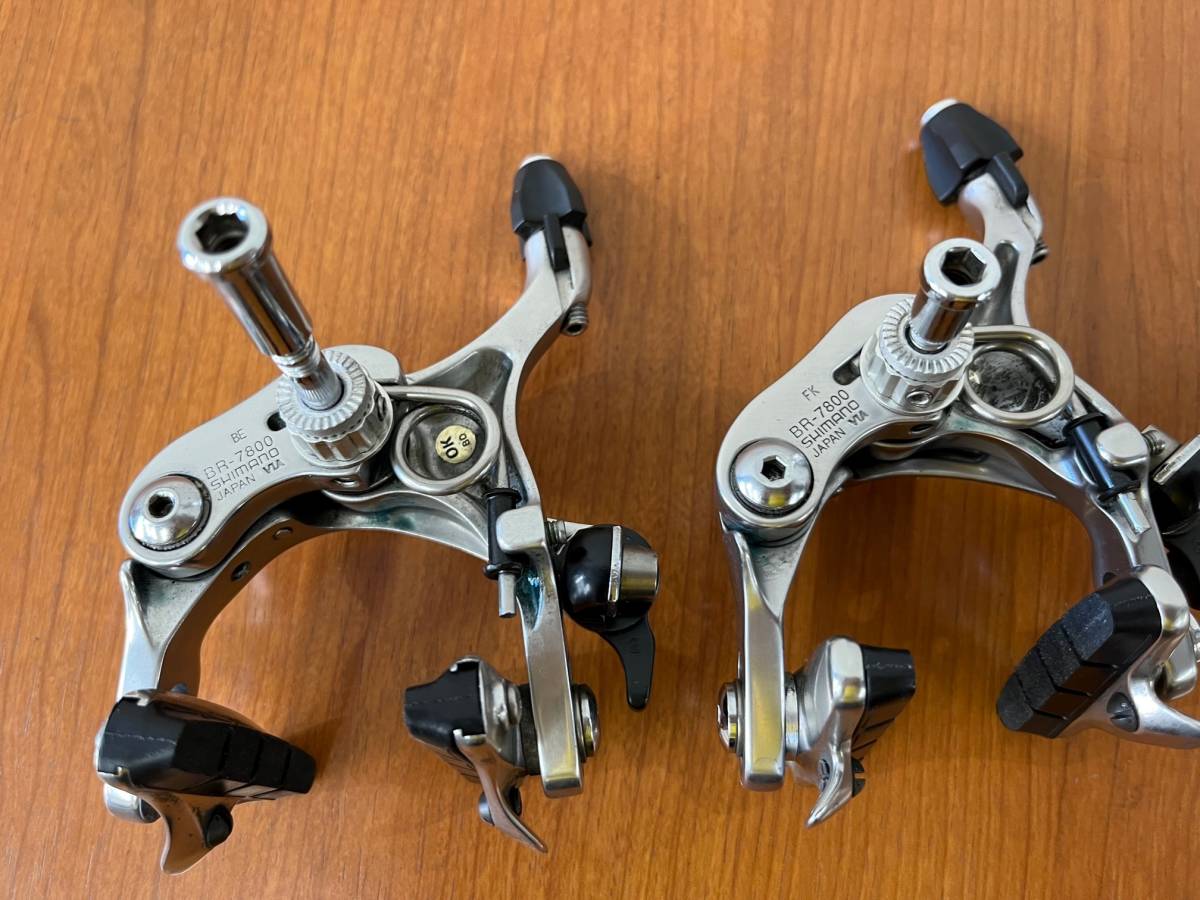 K8】シマノ DURA-ACE BR-7800 ブレーキキャリパー前後セット シュー