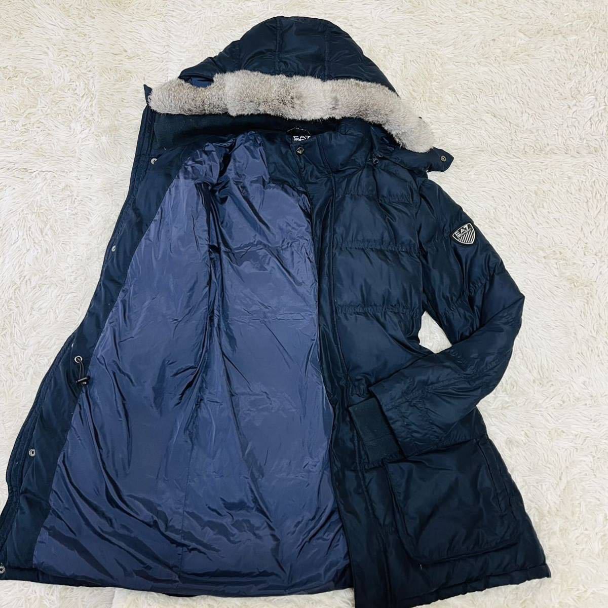 最新作，安い エンポリオアルマーニ 3WAY 抜群の存在感 EMPORIO ARMANI ロゴ EA7 M L位 極暖 ダウンコート ジャケット フード取り外し可 ネイビー(Mサイズ)｜売買されたオークション情報、yahooの商品情報をアーカ ジャンパー、ブルゾン一般