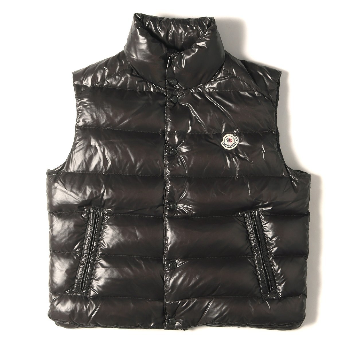 MONCLER ダウンベスト モンクレール ナイロン ロゴ ワッペン 
