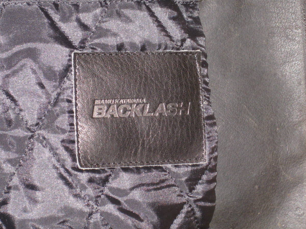 BACKLASH バックラッシュ KATAYAMA スタジャン 美品ISAMU - ウールメルトン メルトンウール L BACKLASHバックラッシュ レザースタジャンイサム ステアーレザー ISAMU backlash Yanksウールメルトン+ポルトガル (定価104500)バックラッシュ・カシミヤ混
