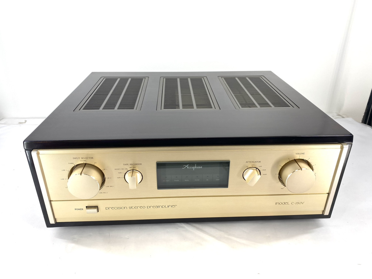 赤字超特価，セール １円 Accuphase アキュフェーズ C-280V プリアンプ 音響機材 品 通電確認済み 同梱不可(アキュフェーズ)｜売買されたオークション情報、yahooの商品情報をアーカイブ公開 - オークファン アキュフェーズ