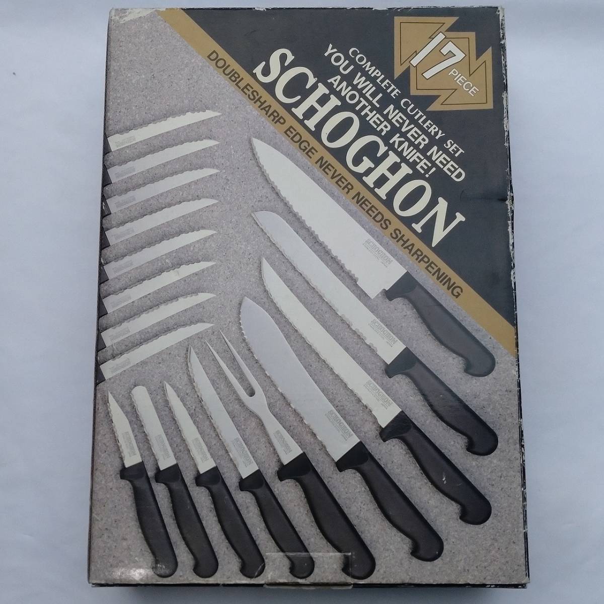 ナイフ 包丁セット 17ピース SCHOGHON パン切りナイフ ステーキナイフ 未使用長期保管品 【3128】