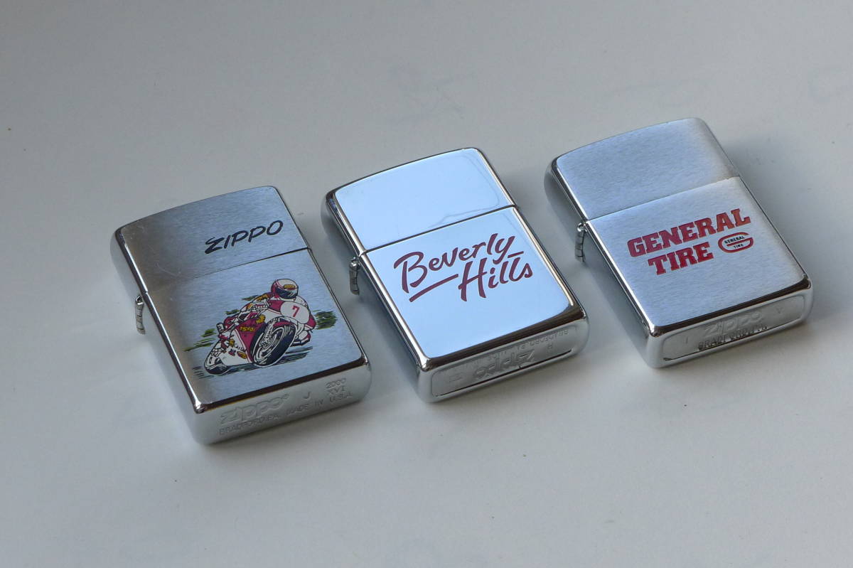 爆買い，大人気 Used ３個 ① ZIPPO オートバイ ビバリーヒルズ セントラルタイヤ(その他)｜売買されたオークション情報、yahooの商品情報をアーカイブ公開 - オークファン Zippo