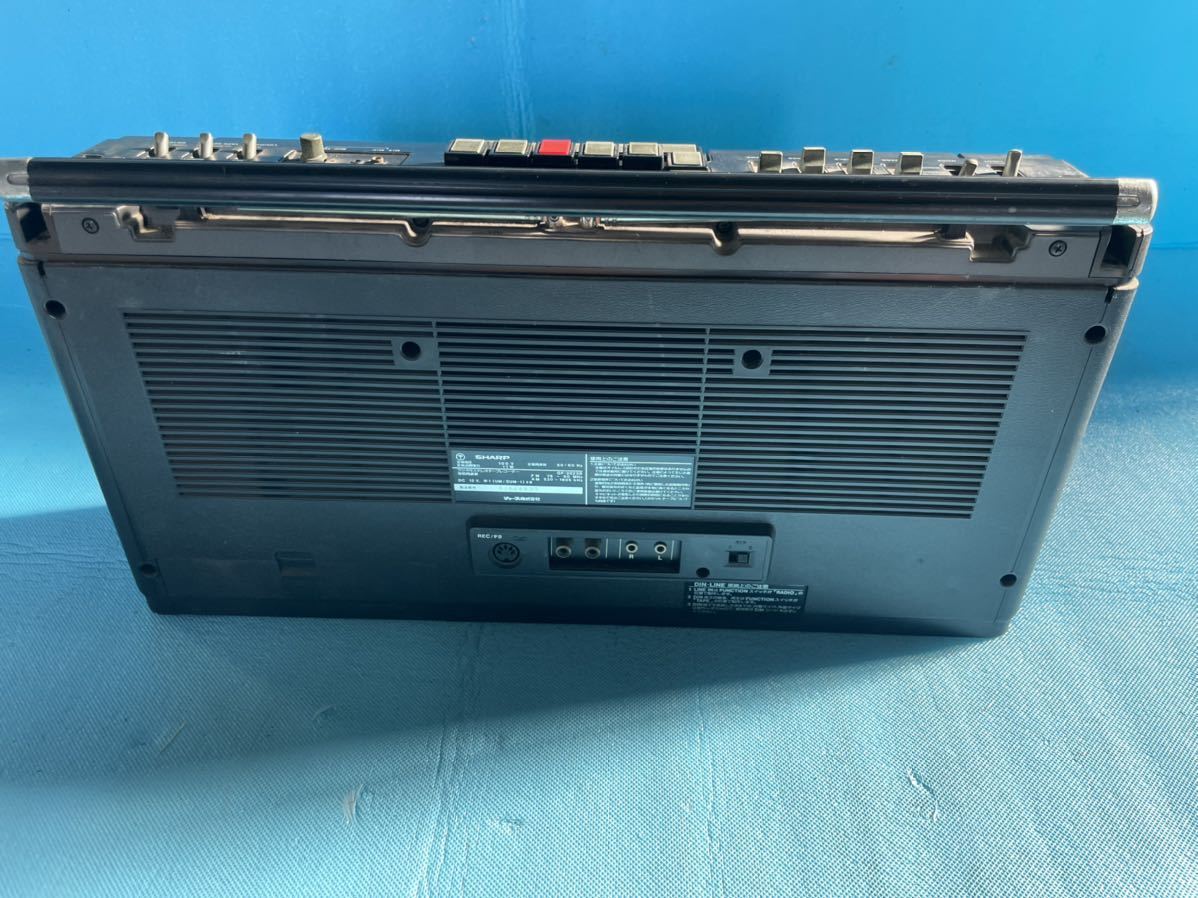 SHARP シャープ ラジカセ 昭和レトロ GF-202SB 50/60Hz 通電ジャンク品